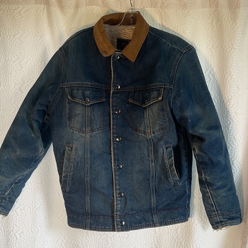 Vintage Jean jacket Sherpa lined